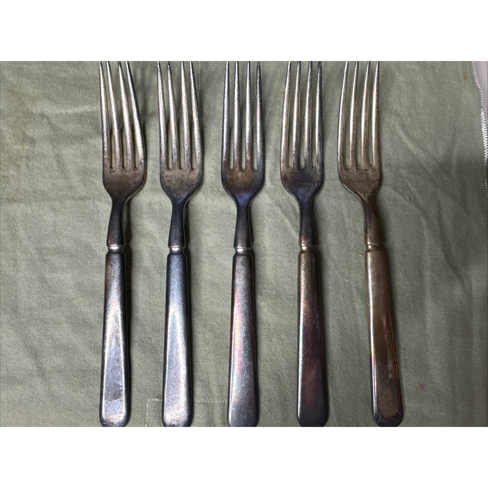 ONEIDA Community Plate OHS 153 pattern silver plated Dinner Fork 7 1/2" Set Of 5